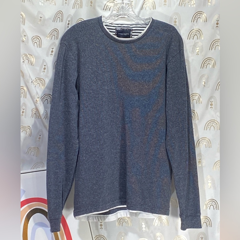 Denim & Flower Gray Crew Neck Sweater